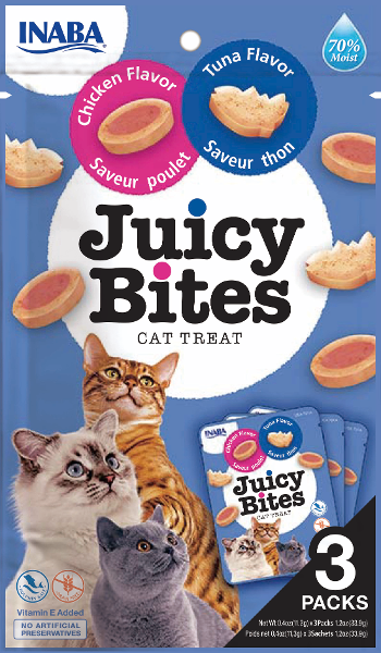 Inaba Juicy Bites tonijn & kip Inaba Juicy Bites tonijn & kip